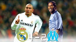 Real Madrid 4 - 2 Olympique Marseille Ronaldo x Drogba ● UCL 2003  Extended Highlights & Goals