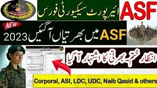 Airport Security Force ASF Jobs 2023 Apply Online