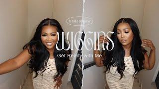 Get ready with me as i install this 22inch Ready To Go Body Wave 7x4 Lace Closure Wig  Wiggins Hair