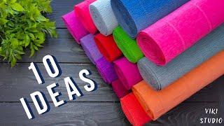 10 IDEAS  Crepe Paper Decoration Ideas Crepe Paper Flowers