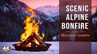 Scenic Alpine Bonfire Experience 12 Hours of Ultimate Mind and Body Campfire Ambience