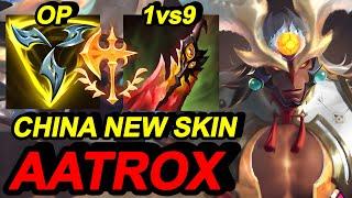 Wild Rift China Aatrox Jungle - Best Aatrox Skin - Build Rune - Prestige Dragon Lantern Aatrox Skin