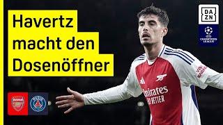 Havertz holt mit Gunners Sieg im Top-Spiel FC Arsenal - PSG  UEFA Champions League  DAZN