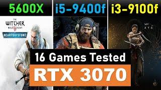 Ryzen 5600X vs i5 9400F & i3 9100F Top 9 Pc games tested benchmarks Nvidia RTX 3070 FPS Graphically