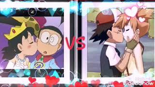 Main Tera Boyfriend  Nobita Love Shizuka VS Ash love Misty