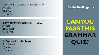 Can You Pass This Mixed Grammar Quiz?