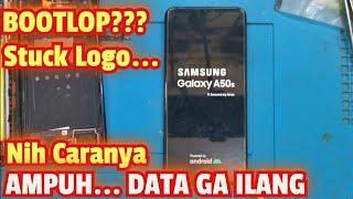 SERVIS HP SAMSUNG A50S MENTOK LOGO TANPA HAPUS DATA