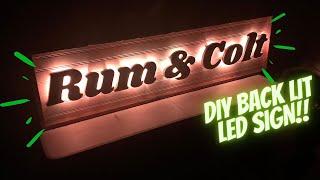 BUILD A BACKLIT LED SIGN  Tips and Tricks for DIY