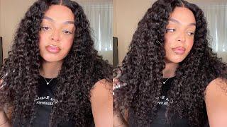 No Glue Glueless Curly Wig Install