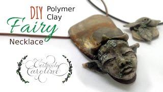 DIY Stone Fairy Necklace Polymer Clay Jewelry Tutorial