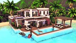 Mediterranean Island Home  The Sims 4 Speed Build