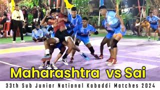 MAHARASHTRA vs SAI  ll 33th Sub Junior National 2024 #winnerkabaddi