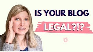 HOW TO LEGALLY PROTECT YOUR BLOG 3 legal pages you need on your blog & how to create them