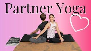 Partner Yoga for Beginners  FUN Partner Yoga Poses  At Home
