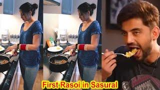 Sonakshi Sinha First Rasoi in Sasural Making Halwa after Marriage