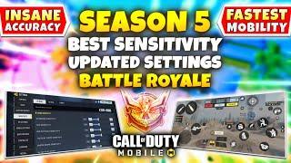 The MOST BALANCED SETTINGS For Season 5 Battle Royale  COD Mobile  BEST SENSITIVITY For BR 2024