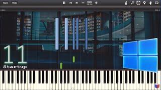 WINDOWS 11 SOUNDS IN SYNTHESIA Unofficial Piano Tutorial