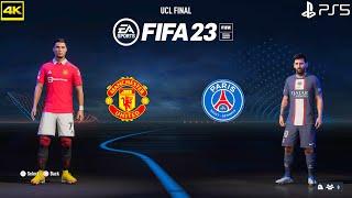 FIFA 23 - Manchester United Vs PSG  UEFA Champions League  PS5 Gameplay  4K 60FPS  Next Gen
