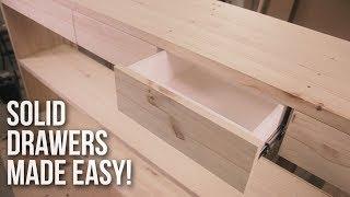 How to make BOX jointed Drawers + Continuous Grain drawer fronts with the X-carve