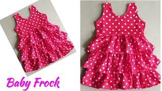 Baby FrockLayer Baby Frock Cutting and Stitching