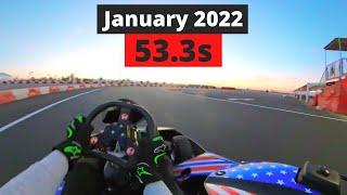 53.3s Hot Lap - COTA Karting January 2022 Layout