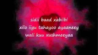 Somali Lyrics Song   Xabiibi By Lafoole   YouTube2