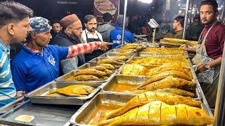 Balochi Fried Fish & Grilled Fish at Khan Quetta  Street Food Spicy Masala Fish Fry - Machli Farosh