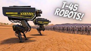 T-45 ROBOT vs 2000000 Zombies  - Warhammer 40K  UEBS 2  MODDED UEBS