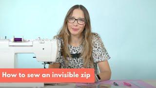 How to sew an invisible zip