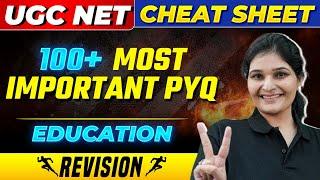 UGC NET Education 100 Most Important PYQ  UGC NET 2023  Education Marathon Class Dr. Priyanka