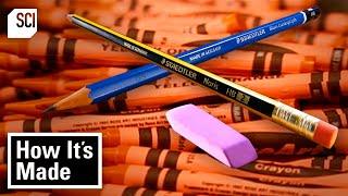 Crayons Pencils Highlighters & Other Writing Utensils  How Its Made  Science Channel