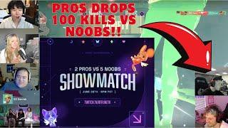 OTV NOOBS Toast Scarra Lily Brodin Brooke Face off with PROS Demon1 & Derrek who dropped 100Kills