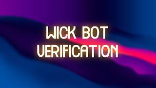 How To Verify In My Discord Server  Wick Bot Verification Tutorial.