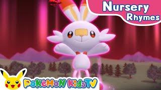 Scorbunny Dancing  Nursery Rhyme  Kids Song  Pokémon Kids TV​