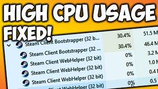 FIX Steam Client WebHelper High CPU Usage 2021