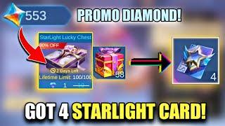 SPEND PROMO DIAMONDS LIKE THIS  MOBILE LEGENDS FREE STARLIGHT CARD