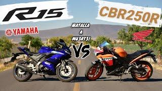 ¡CBR250R vs R15 ¡NI PARA EL ARRANQUE‍  Aguacate Motovlogs