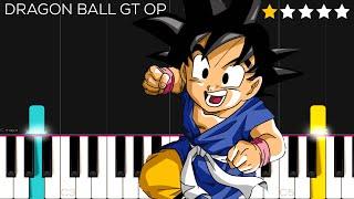 Dragon Ball GT Opening Theme - Dan Dan Kokoro Hikareteku  EASY Piano Tutorial