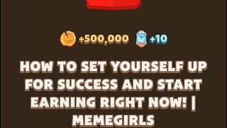 How To Set Yourself Up For Success And Start Earning Right Now  Memegirls Code Youtube Video Code