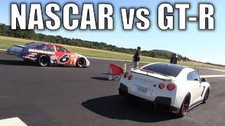 NASCAR takes on a GT-R Porsche Roush Mustang