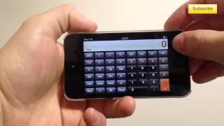 How to Get the Scientific Calculator on the iPhone iPod Touch or iPad