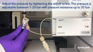 KNAUER FPLC Tutorial Back pressure regulator