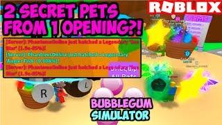 MOST LUCKY PLAYER IN THE WORLD HATCH RACE Bubble Gum Simulator Roblox