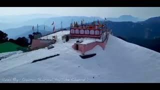 Shikari Mata temple snowfall