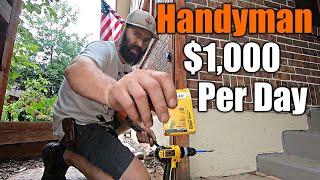 Handyman Easily Makes $1000 Per Day  Easy Money  What He does  THE HANDYMAN 