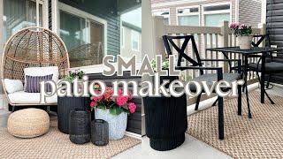 SMALL PATIO MAKEOVER 2024  SUMMER DECORATE WITH ME  SMALL PATIO IDEAS