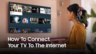 Samsung Smart TV How to connect your television to the Internet  Samsung UK