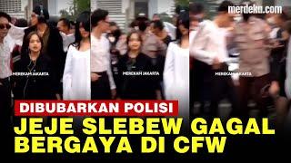 Polisi Bubarkan Kerumunan Citayam Fashion Week saat Jeje Slebew Lagi Bergaya