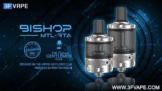 4ml Ambition Mods and The Vaping Gentlemen Club Bishop MTL RTA Rebuildable Tank Atomizer