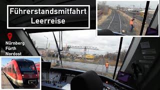 FührerstandsmitfahrtLeerfahrt Nürnberg Hauptgüterbahnhof über Fürth nach Nürnberg Nordost Ringbahn